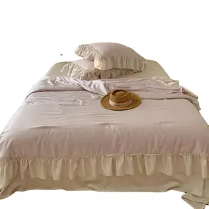 Шелковый мягкий экологически чистый одеяло органический натуральный эвкалипт лиоцелл Тенсел 4 шт. охлаждающие постельные принадлежности