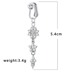 Anillos <span class=keywords><strong>de</strong></span> <span class=keywords><strong>ombligo</strong></span> falsos <span class=keywords><strong>de</strong></span> moda para mujer, joyería <span class=keywords><strong>de</strong></span> clip para <span class=keywords><strong>ombligo</strong></span> sin perforación, <span class=keywords><strong>piercing</strong></span> <span class=keywords><strong>de</strong></span> <span class=keywords><strong>ombligo</strong></span> sin perforar - Product Image 3