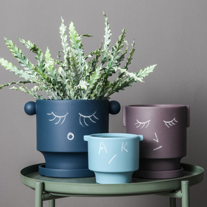 Home garden decorative planter flower plant cactus orchid bonsai pots ceramic colorful glaze pot indoor outdoor