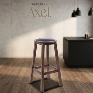 Scandinavian Wooden Modern PU <b>Leather</b> Swivel <b>Bar</b> <b>Stool</b> Counter Height Backless Seat Living Room Furniture for Cafe Kitchen Hotel - Product Image 2