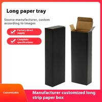 Boîte en carton ondulé noir à trois couches personnalisable tasse en verre épaissi stratification mate écologique recyclable universel