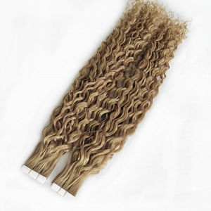 Extensiones de Cabello Humano con Cinta Adhesiva Invisible, Rizadas, Baratas, al Por Mayor, Sin Desprendimiento, Marca <span class=keywords><strong>KBL</strong></span> - Product Image 3