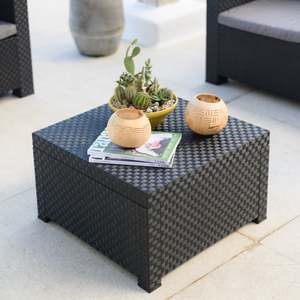 Set da Giardino Sofisticato e Sostenibile Diva Tte--Tte con 2 Poltrone e Tavolo per Uso Esterno in Plastica Riciclata - Product Image 5