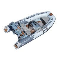 Vente flash - Bateau pneumatique rigide CE 13 pieds avec coque en aluminium Hypalon 390, console centrale de luxe