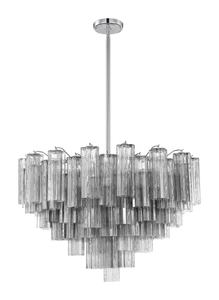 Lustre <span class=keywords><strong>en</strong></span> <span class=keywords><strong>verre</strong></span> rond à étages Blanche Faust de luxe pour intérieur, éclairage <span class=keywords><strong>suspendu</strong></span> pour salon, chambre à coucher, salle à manger - Product Image 2
