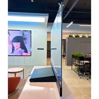 Affichage numérique OLED transparent HD tactile ultra-fin de 55 pouces haute résolution pour les magasins de détail, les centres commerciaux et les ascenseurs