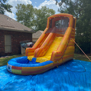 <span class=keywords><strong>Toboggan</strong></span> aquatique gonflable commercial en PVC avec piscine, <span class=keywords><strong>toboggan</strong></span> aquatique à rebondissement pour les fêtes intérieures et extérieures des enfants - Product Image 3