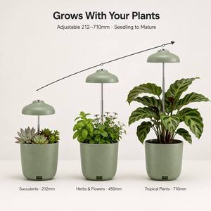 Maceta <span class=keywords><strong>con</strong></span> Luz de Cultivo <span class=keywords><strong>LED</strong></span> de Espectro Completo de 5W, Maceta Inteligente para Jardín Interior <span class=keywords><strong>con</strong></span> Temporizador Integrado, Certificación CE ETL - Product Image 6