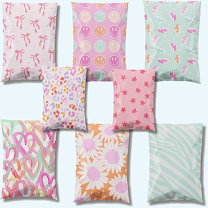 Factory Direct Colorful Express Bags Pink Virgin <b>Raw</b> <b>Material</b> Heavy Duty Waterproof Packing Bags Bulk - Product Image 2