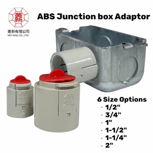 Reliable Smooth Surface Patented ABS Electrical Adaptor For Underground Junction Box <b>Cable</b> Wiring Full 6 Size Range - Product Image 1