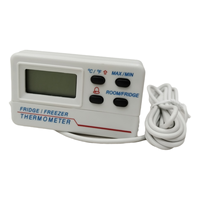 Thermomètre pour réfrigérateur avec alarme haute/basse fonction d'enregistrement Min Max.