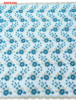 Tissu en dentelle brodée de fleurs 3D pour mariage, tissu en tulle de luxe avec paillettes, tissu en dentelle perlée blanche avec paillettes