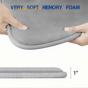 Alfombra de <span class=keywords><strong>Baño</strong></span> de Espuma Viscoelástica Moderna, Súper Suave, Absorbente, Ecológica, Antideslizante, de Secado Rápido, Lavable a Máquina - Product Image 2