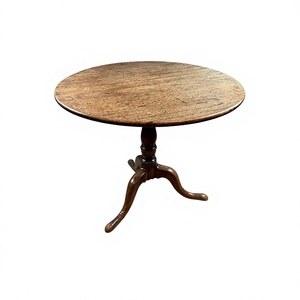 Wooden Tripod Coffee <b>Table</b> Round Shape Turned Wood <b>Decorative</b> Mango Wood Restaurant Coffee <b>Table</b> - Product Image 1
