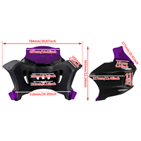 Kit de montage de carénage de phare de moto pour Harley Softail 2018 et modèles ultérieurs Fat Boy Low Rider Breakout Street Bob Heritage