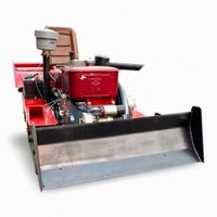 Nuevo Arado Rotatorio de Cadena con Orugas, Cultivador de 25 HP con Arranque Eléctrico Diésel y Transmisión por Engranajes, Fresadora Agrícola