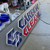 Signalétique personnalisée pour entreprise, enseigne extérieure de bâtiment, lettres en relief LED