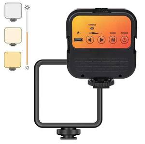 Mini Panel de luz de video LED portátil, brillo regulable, lámpara de video suave recargable <span class=keywords><strong>para</strong></span> maquillaje, luz de relleno de estudio Selfie - Product Image 2