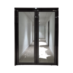 BSEN1634 EI120 <span class=keywords><strong>Porte</strong></span> en verre feuilleté résistant au feu Double <span class=keywords><strong>porte</strong></span> battante à une seule feuille avec plancher à ressort Verre résistant au feu extérieur - Product Image 1