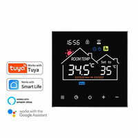 Termostato Inteligente con Pantalla LCD Circular a Color, Ahorro de Energía, con Memoria de Apagado