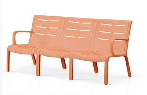 USA DELIVERY Durable Modern Outdoor Patio Sofa <b>Set</b> | in Stock <b>Plastic</b> Furniture for Villa & Commercial Use - Product Image 5