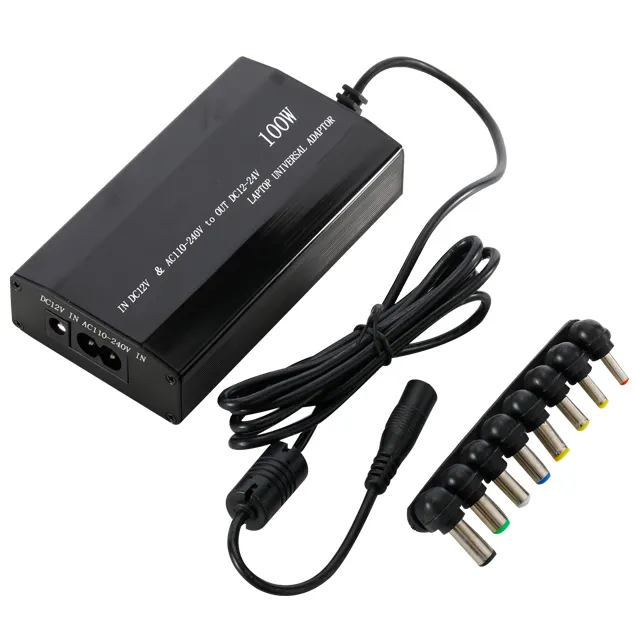Portable 100w universal external laptop car battery charger laptop charger adapter