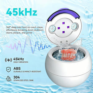 Nettoyeur ultrasonique professionnel pour la maison, 25 niveaux de puissance avec minuterie numérique, étanche IPX7 pour lunettes/bijoux/dentiers - Product Image 2