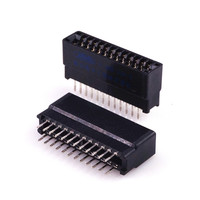 Conector de borde recto para tarjeta PCB de 2.54 mm de paso, 8, 10, 12, 14, 16, 20, 22, 24, 26, 30, 36, 44, 50, 60, 62, 64, 72, 80, 100, 120 pines, con punta de oro