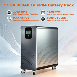 EU PL在庫 48V 900Ah LiFePO4リチウムバッテリーパック 45Kwh 100Ah 120Ah 200Ah 300Ah 内蔵200A BMS 6000+サイクル ソーラーシステム用 - Product Image 1