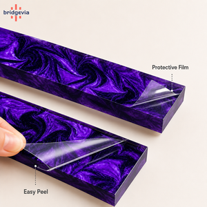 Custom Cast Acrylic <b>Sheet</b> Knife Handle Scales <b>Material</b> for EDC Knives Premium Pattern Acrylic Handle Blanks - Product Image 3