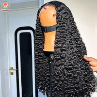 Peluca de Cabello Humano Rizado Birmano al por Mayor, Peluca de Cabello con Cutícula Alineada, Peluca Frontal de Encaje HD 13x6 sin Pegamento de Cabello Humano Virgen