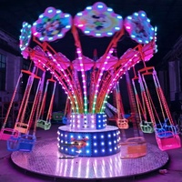 Parc d'attractions 16 places Meilleurs manèges Sièges pour enfants Chaise volante électrique d'extérieur Chaise volante portable à vendre