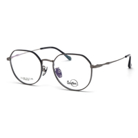 Plaque unisexe faite à la main, cadre rond rétro en titane, monture de lunettes optiques, vente en gros, montures optiques en titane pur