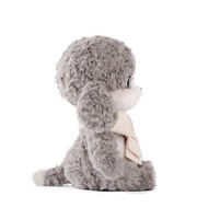 Peluche personnalisée Little Gogo Puppy avec écharpe tricotée, chien en peluche doux