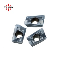 Insertos de fresado de alimentación rápida CNC ZANHO, superventas, SERIE MEC, inserto de fresado de carburo PVD para corte de Máquina Herramienta
