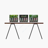 Présentoir au sol en métal plateau acrylique de bureau présentoir de comptoir pour présentoirs de produits de graines de légumes