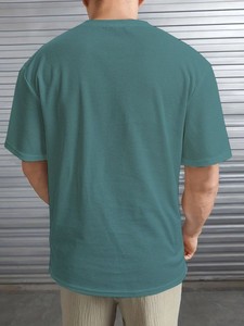 Hombres Auto Diseño Cuello Redondo Algodón Ajuste Relajado Camiseta Hecho a Mano producto a granel personalizado - Product Image 3