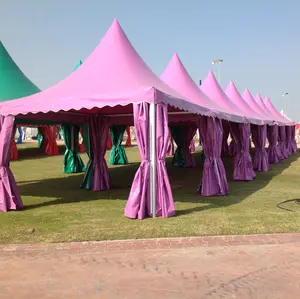 Açık büyük sergi gölgelik 5x5 15x15 FT düğün Marquee Pagoda çadırları olaylar için