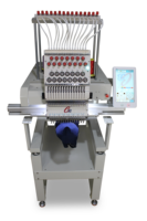 Machine à broder de haute qualité capable de broder des chapeaux, machine à broder 3D à tête unique, 12 aiguilles