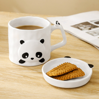 Vaisselle de table en céramique, assiette jolie de Panda, service de vaisselle pour enfants