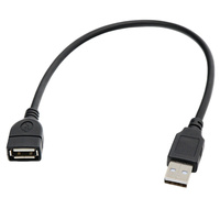 Câble USB 2.0 personnalisé mâle-femelle avec gaine en PVC, conducteur en cuivre étamé, conforme RoHS, pour souris d'ordinateur, clavier, lecteur DVD