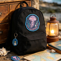 Offre Spéciale : Patchs Brodés d'Organismes Marins en Gros – Appliques en Tissu Méduse, Animaux Océaniques Mignons, Broderies Personnalisées