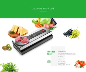 Scelleuse <span class=keywords><strong>sous</strong></span> <span class=keywords><strong>vide</strong></span> alimentaire en acier inoxydable 304 avec balance numérique détachable 80Kpa et coupe-sac, <span class=keywords><strong>appareil</strong></span> de <span class=keywords><strong>conservation</strong></span> des aliments domestique - Product Image 2