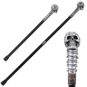 Bastón de Senderismo con Cabeza de Calavera de Resina, Estilo Moderno para Halloween, Disfraz de Cosplay - Product Image 1