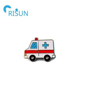 Fabrication de métal émail personnalisé médecin infirmière épingle insigne hôpital Croix-Rouge <span class=keywords><strong>Ambulance</strong></span> épinglette <span class=keywords><strong>Ambulance</strong></span> paramédic camion épingle - Product Image 4