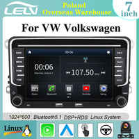 Sistema de Navegación GPS para Auto con WiFi para VW Volkswagen, Reproductor Multimedia Linux Inalámbrico de 7 Pulgadas