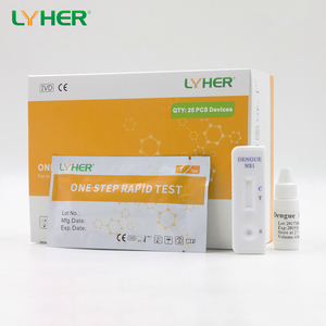 <span class=keywords><strong>Dengue</strong></span> <span class=keywords><strong>NS1</strong></span> kháng nguyên nhanh chóng một bước Kit kiểm tra keo vàng cassette cho sốt xuất huyết virus phát hiện - Product Image 1
