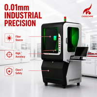 Machine de gravure laser à fibre entièrement fermée prête à l'emploi (OEM) 50W avec conception de protection sécurisée pour projets de marquage industriel sur métal