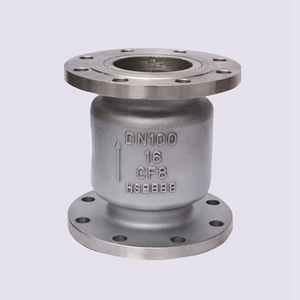 SONGO DN100 4 pulgadas PN16 brida final silencioso acero inoxidable 304 CF8 de no retorno de elevación vertical de válvula de retención - Product Image 4