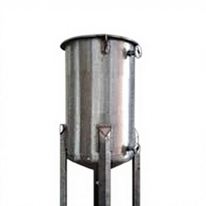 Réservoir de stockage d'eau vertical en acier inoxydable 304 de capacité personnalisée pour le traitement du lait, avec pompe, nervures renforcées de qualité alimentaire pour une durabilité accrue - Product Image 1
